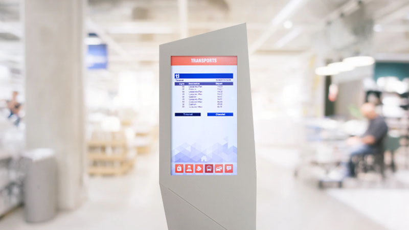 Borne d'information voyageur