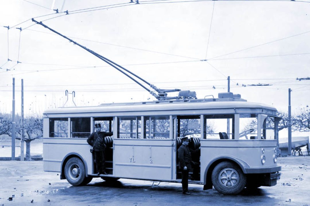 Lausanne inaugure le premier trolleybus de Suisse