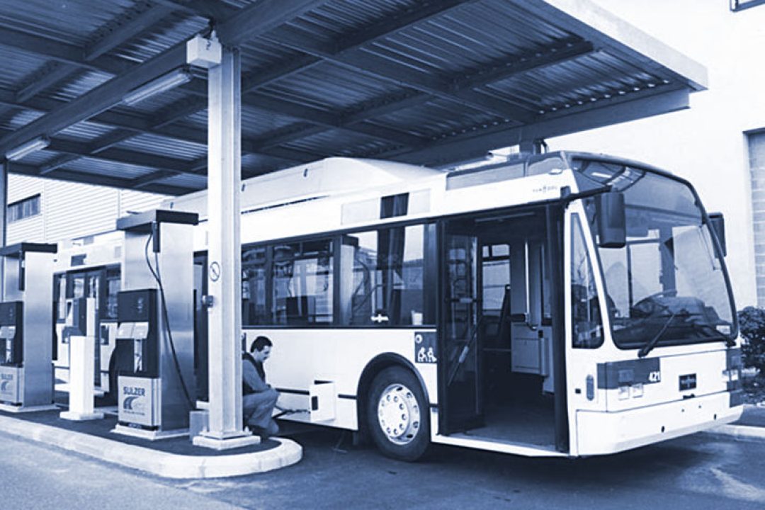 Les Bus à gaz et leur station de recharge